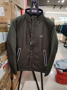 九家冬季时尚轻薄休闲鹅绒双面羽绒服男立领行政夹克防水