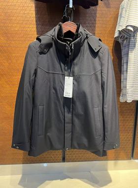 HCET4317劲男装秋冬款保暖水貂内胆毛领可拆卸连帽