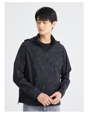 24XKF0021A 0022A利家防晒服男士2025夏休闲轻薄防晒衣外套