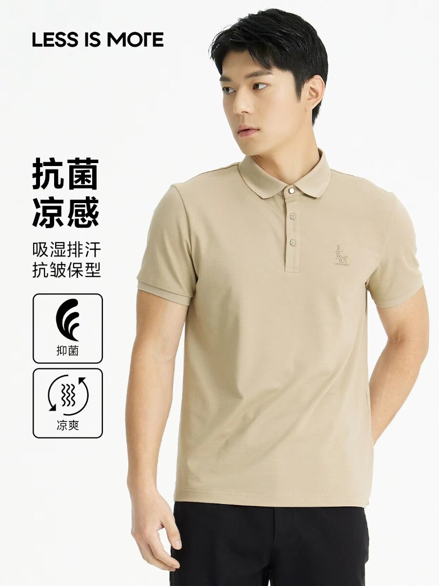 夏季新品POLO衫商务翻领短袖T恤图片