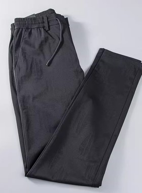 19CXK50801利家新款弹力休闲裤男裤春秋款松紧万能腰男直筒长裤子