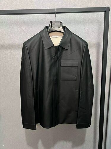 JN1C40217九家秋冬季新款时尚皮衣商务休闲皮夹克外套男