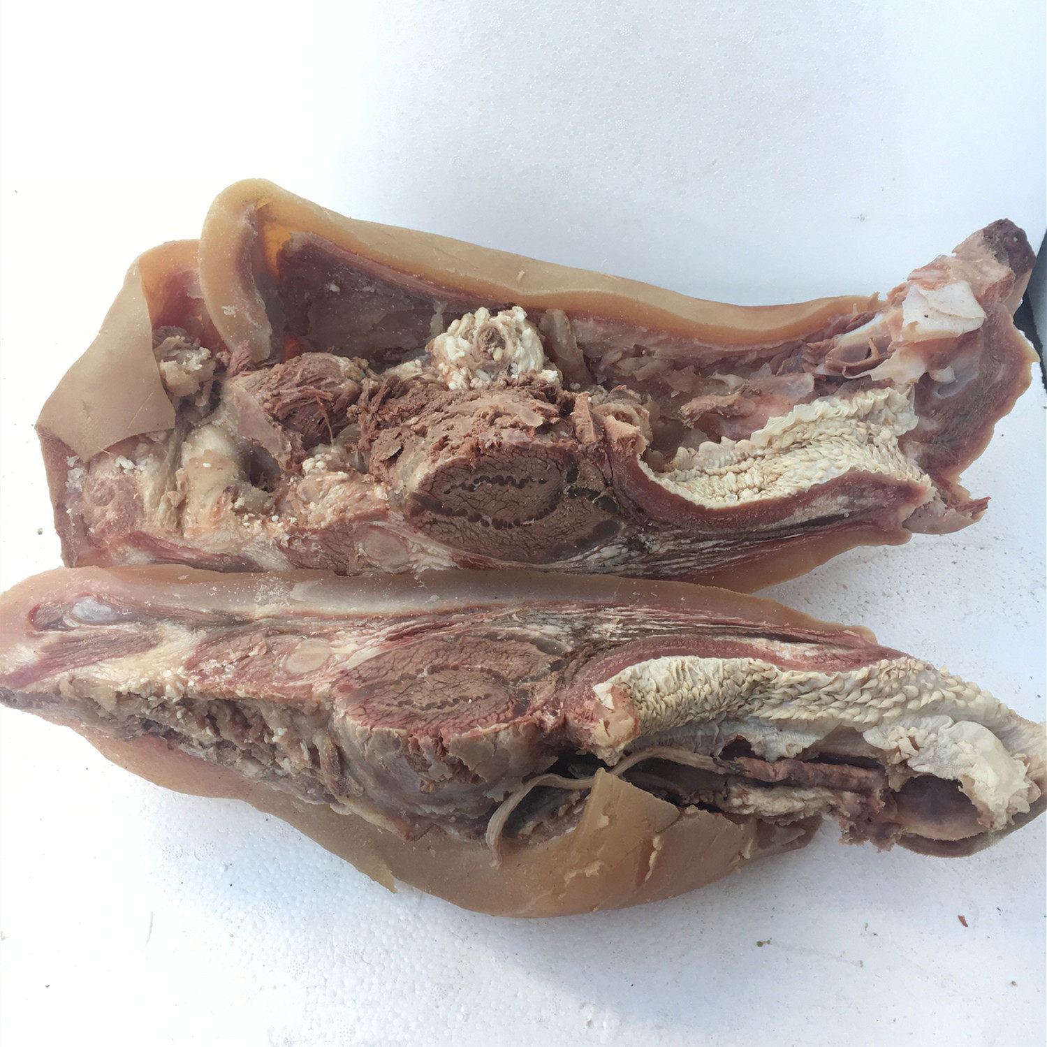 熟牛头肉牛脸带肉头皮牛杂带皮牛肉原味清真6份包邮江浙沪