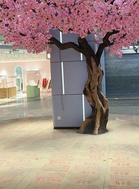 仿真樱花树大型商场装饰门厅造景高端定制仿真树摆件仿真花树假树