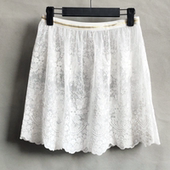 春秋新款 卫衣毛衣小屁帘网纱蕾丝遮屁帘叠穿打底裙百搭半身裙