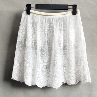 春秋新款 卫衣毛衣小屁帘网纱蕾丝遮屁帘叠穿打底裙百搭半身裙