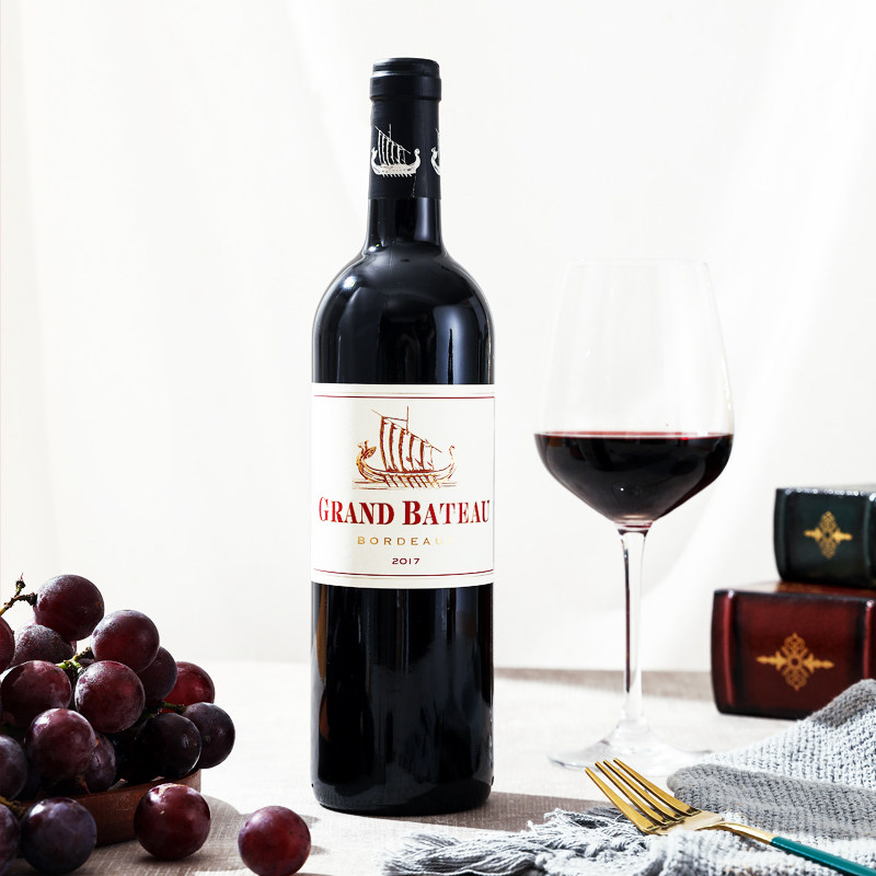 法国2018年小龙船波尔多aoc原装进口晚安口粮干红葡萄酒新手入门