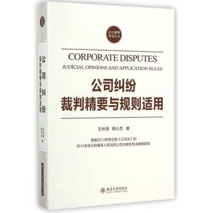 RT正版 公司纠纷裁判精要与规则适用9787301248409 王林清北京大学出版社法律书籍