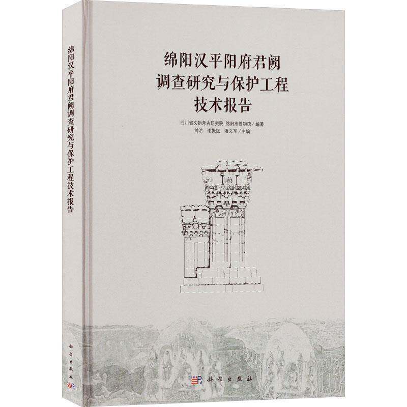 RT现货速发 绵阳汉阳府君阙调查研究与保护工程技术报告9787030763044 钟治科学出版社历史书籍