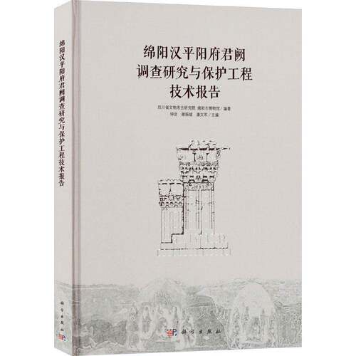 RT现货速发 绵阳汉阳府君阙调查研究与保护工程技术报告9787030763044 钟治科学出版社历史书籍