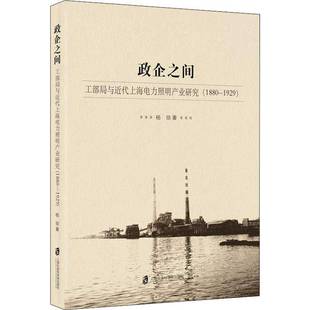 政企之间 杨琰上海社会科学院出版 工部局与代上海电力照明产业研究 19299787552024456 社经济书籍 1880 RT正版