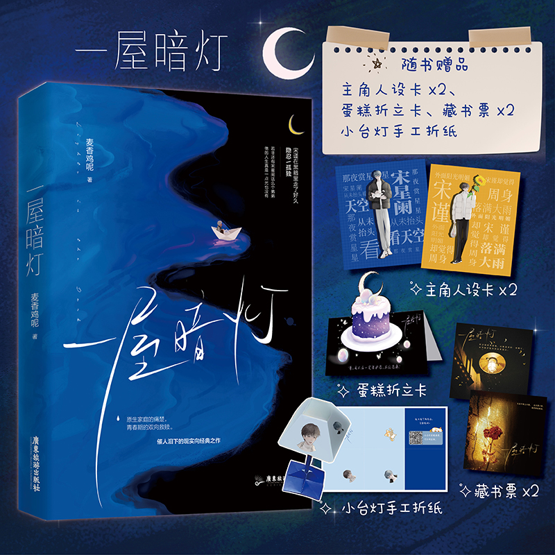 印特签一屋暗灯 麦香鸡呢著催人泪下的现实向口碑之作新增全新番外珊瑚粉和斑斓色言情小说畅销实体书籍