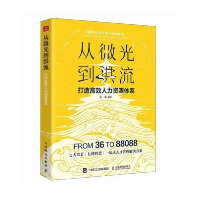 RT正版 从微光到洪流:打造人力资源体系:creating an efficient human resources syst9787115658821 黄颖人民邮电出版社管理书籍