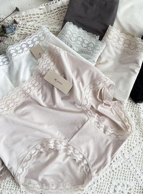 小兰裙a031莫代尔蕾丝桃心petite无痕内裤女新款