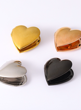 跨境个性简约可放相片 Photo Locket 项链不锈钢桃心相盒吊坠项链