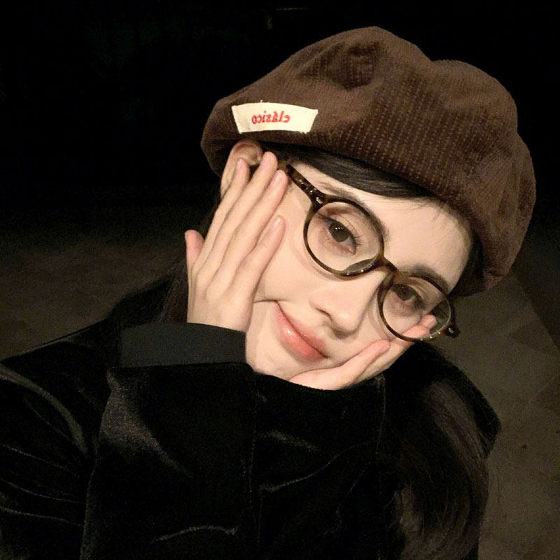 鞠婧祎同款眼镜框女复古文艺椭圆形书呆子近视镜架防蓝光平光镜男