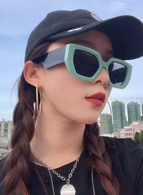 网红潮款大框宽边墨镜女个性时尚