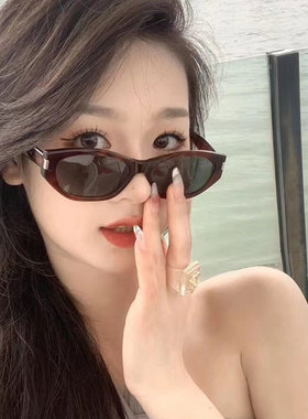新款多边形猫眼墨镜偏光防紫外线