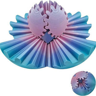Gear Ball亚马逊新品 3D打印解压齿轮球转动玩具减压球 Printed