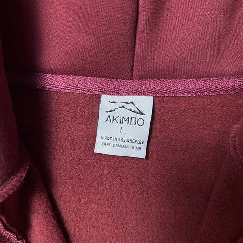AKIMBOCLUBziphoodie拉链加绒卫