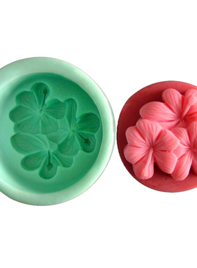 妮可R0109  DIY 三叶草 硅胶手工皂模具 蛋糕模 蜡烛模 肥皂模