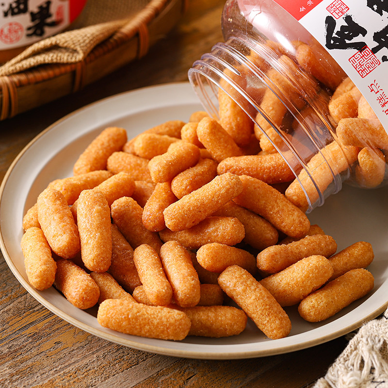 金油果油枣江米条传统手工休闲零食草湖食品宁波特产宁波味道