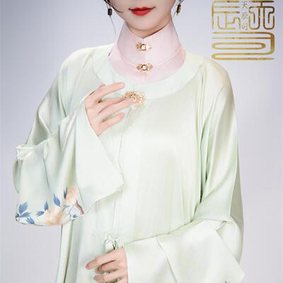 天辰司  红楼梦系列之迎春  圆领对襟长衫