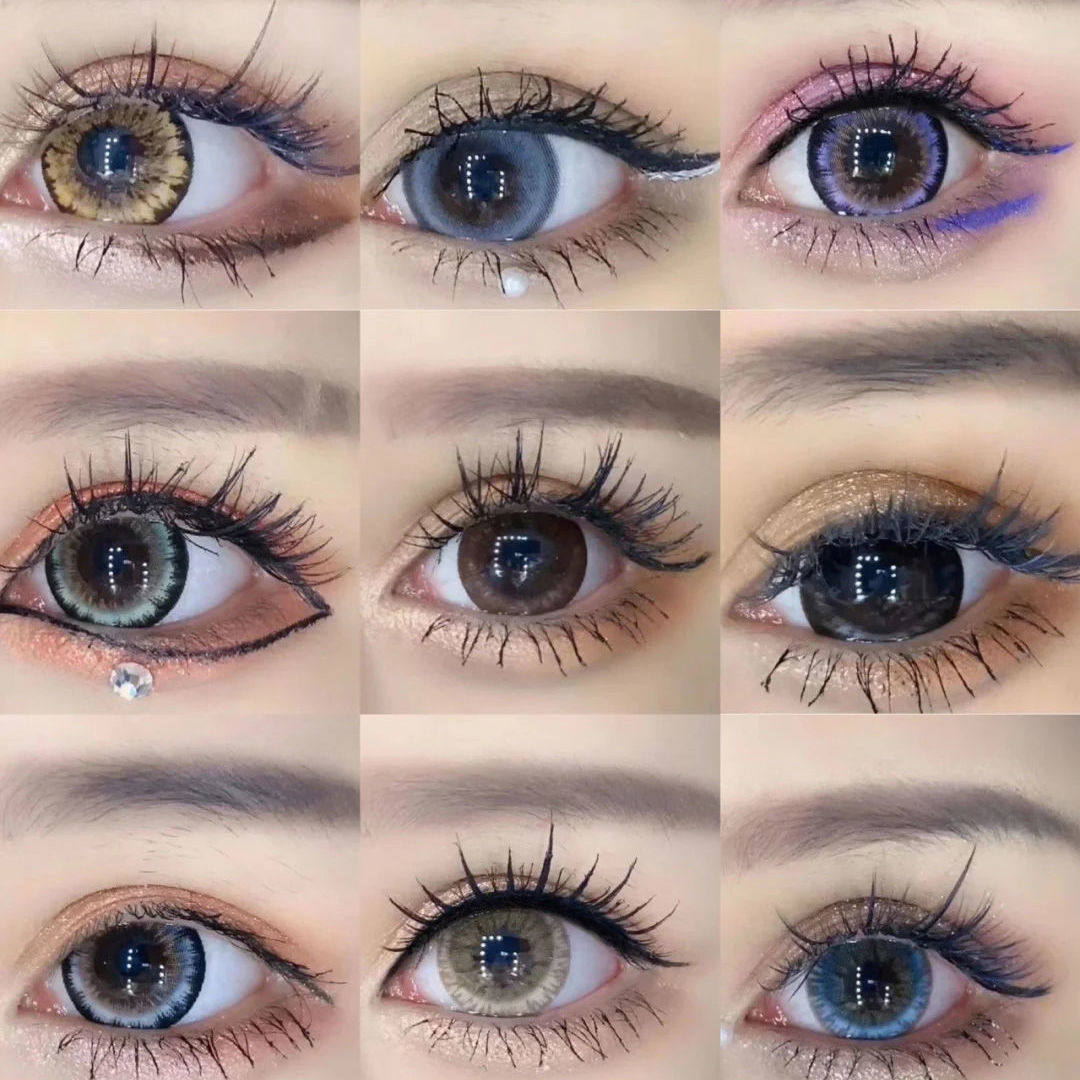 芭比眼美瞳半年抛女大直径超大款正品官网年抛隐形眼镜14.5男艾魅