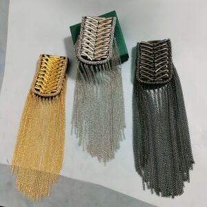 时尚金属流苏肩章超长肩链简约日韩国男女西装衣服肩部装饰品别针