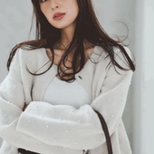 外套 满天星手工定珍珠羊毛混圆领开衫 杂志款 獨家四名媛Rir元