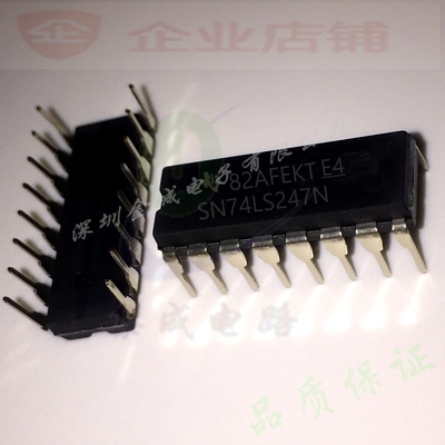 SN74LS247N  DIP16全新原装现货  逻辑芯片 74LS247N,