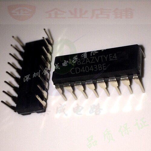 CD4043BE DIP-16全新原装现货  CMOS四与非门  CD4043,