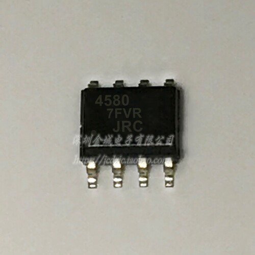 JRC4580  SOP8双运放无噪音频功放IC NJM4580E-TE1 NJM4580M