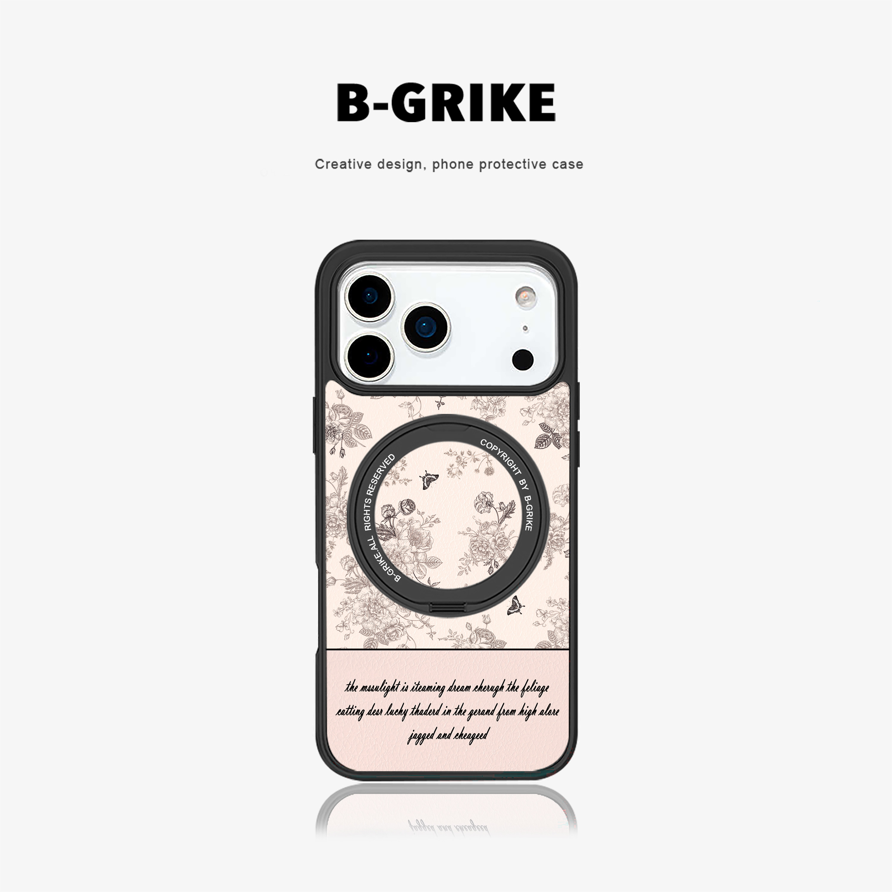 花卉适用苹果iphone17手机壳新款16promax高级感15保护套14磁吸带支架13皮质超薄女防摔大牌时尚17promax外壳