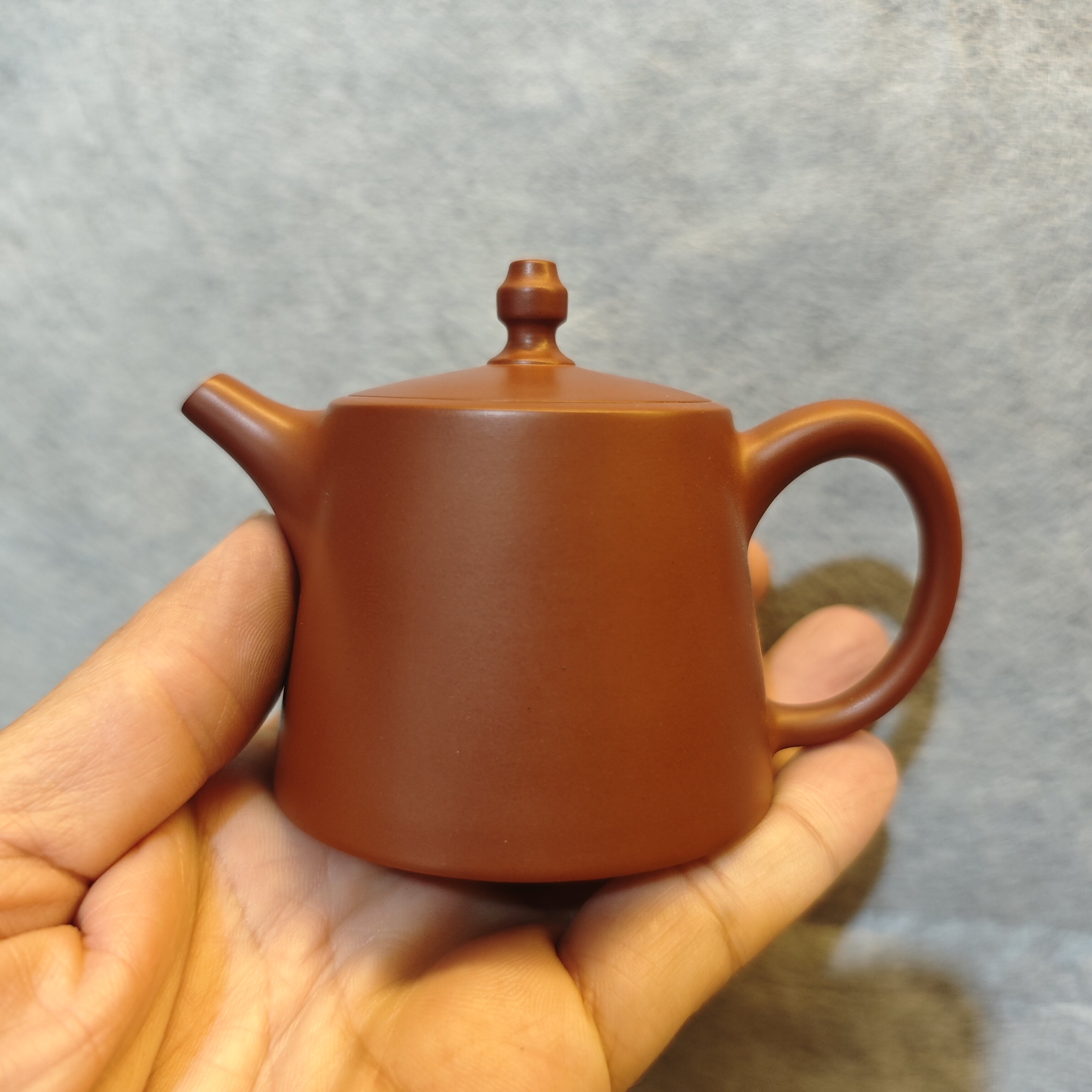 章淦城潮州朱泥手拉壶纯手工拉坯茶壶大师收藏有礼盒证书