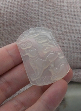 圆梦开运阁高冰玉髓旺财灵狗吊坠