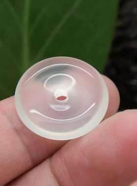 天然高冰玉髓平安扣吊坠