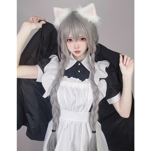 传统黑白女仆装cos洛丽塔制服