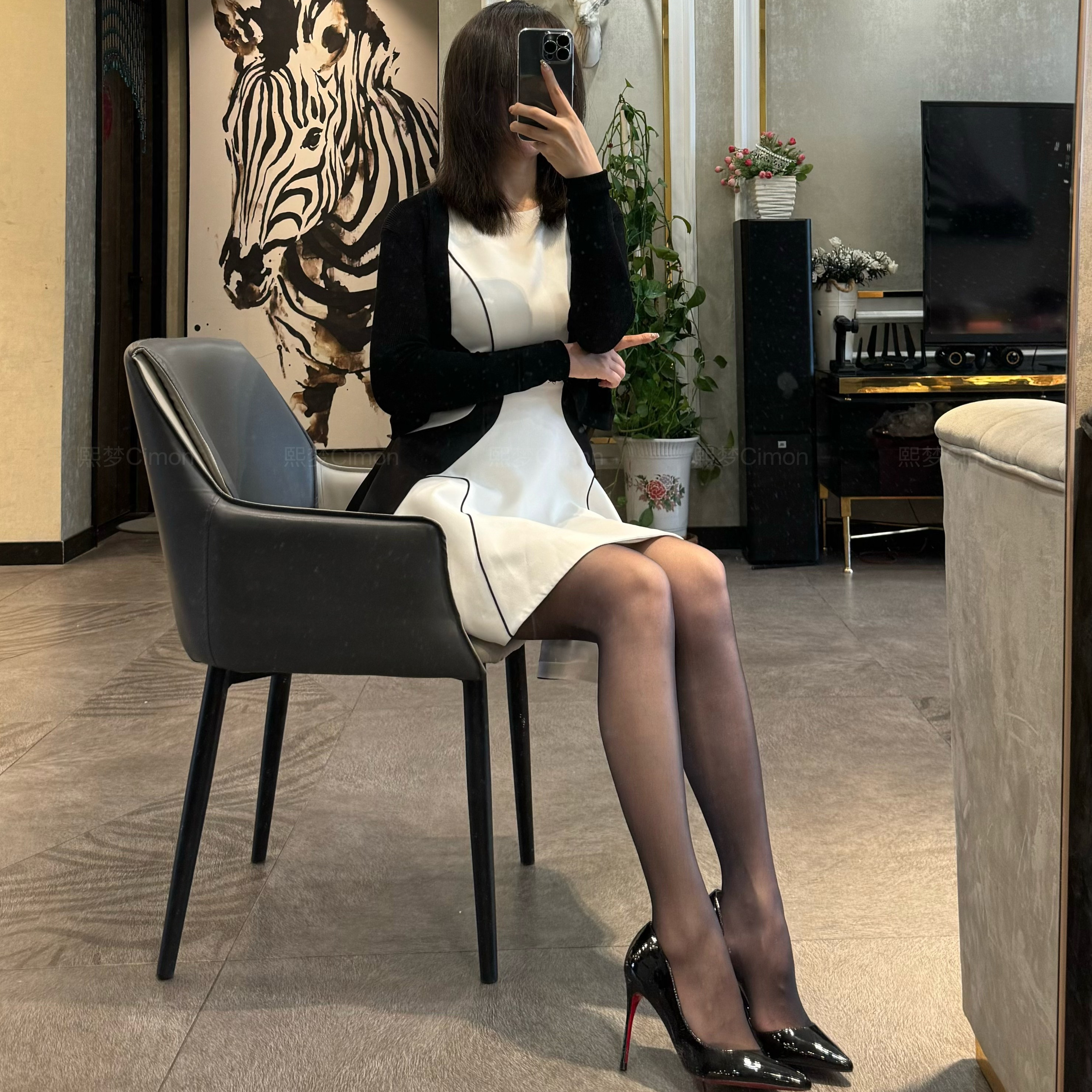 熙梦Cimon10D高腰无缝隐形连裤袜