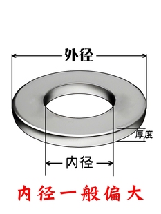 按斤 正宗大厂304不锈钢平垫片加大加厚大外径金属垫圈华司介子