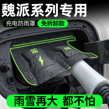 魏派牌高山蓝山摩卡拿铁PHEV专用充电枪口防雨罩防水尘挡雨保护盖