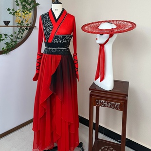 新款古装寒江故里成人舞蹈服装女款中国风侠女古代服装演出服出租