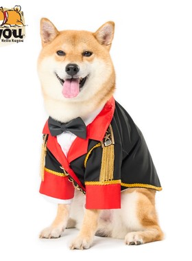 宠物狗狗猫咪独家设计可定制柴犬结婚婚礼万圣节复古宫廷西装