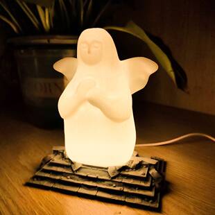 塞尔达传说周边海利亚女神石像小夜灯海拉鲁女神摆件usb氛围灯