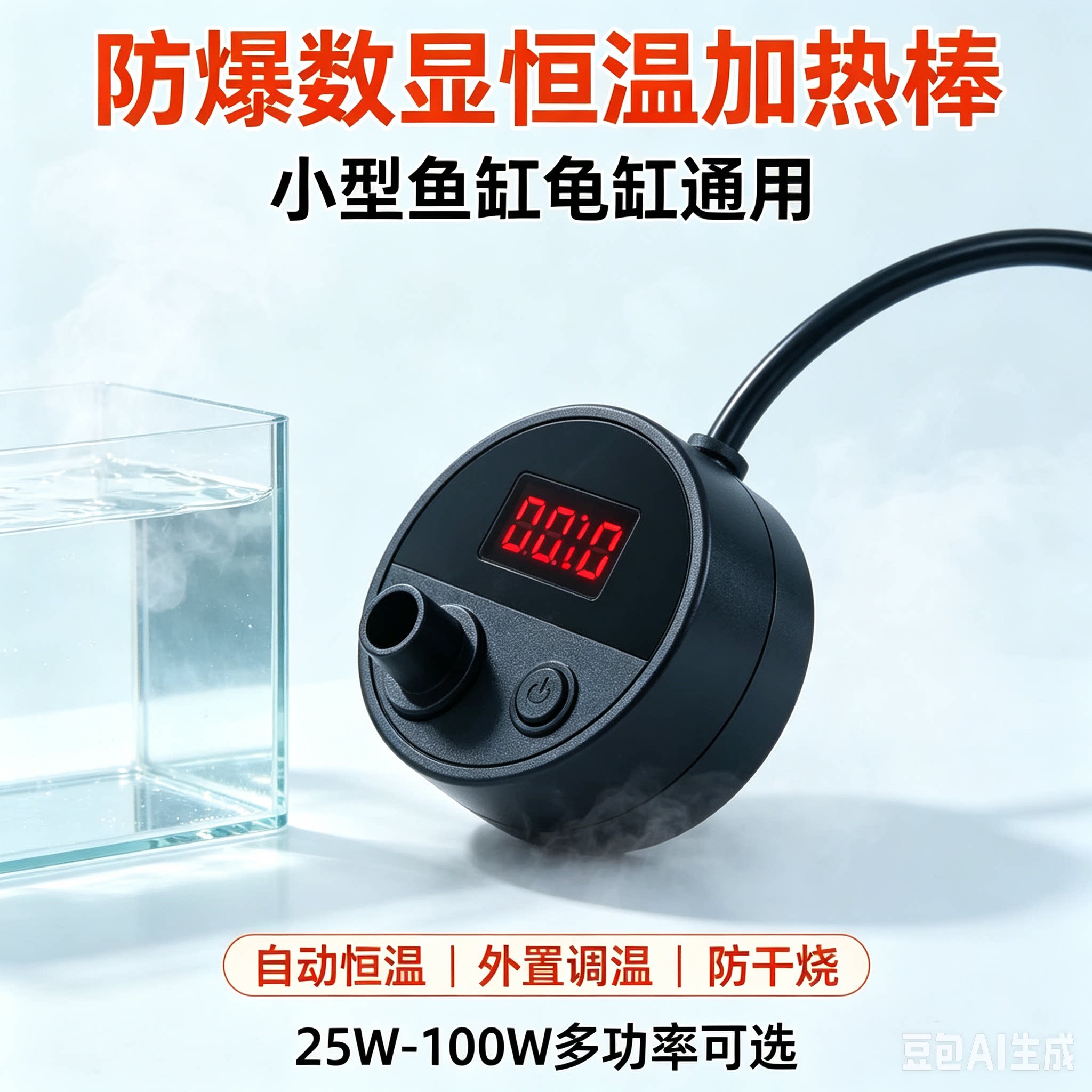 3W七彩灯光雾化加湿器守宫蜥蜴