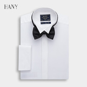 男长袖 结婚塔士多燕子领结衬衣 HANY汉尼礼服法式 白衬衫 断码 清仓