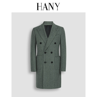【断码清仓】HANY汉尼切斯特羊毛大衣男呢子复古外套男装高级感
