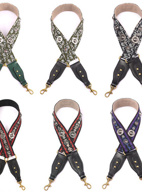 DIY改造MHS-F-16帆布系列复古宽肩带民族风格帽子五金配饰包配件