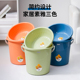 加厚水桶学生宿舍专用塑料桶手提大号圆桶耐摔脸盆洗衣储水桶套装
