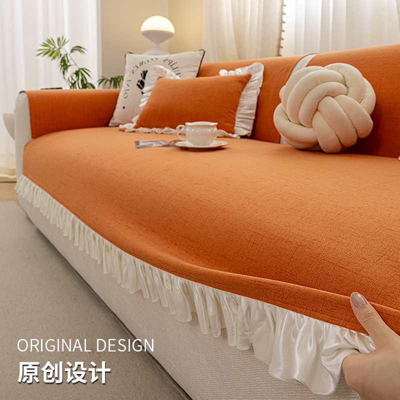 2025款沙发垫子法式复古风轻奢高级感四季通用防滑坐垫盖布巾套罩